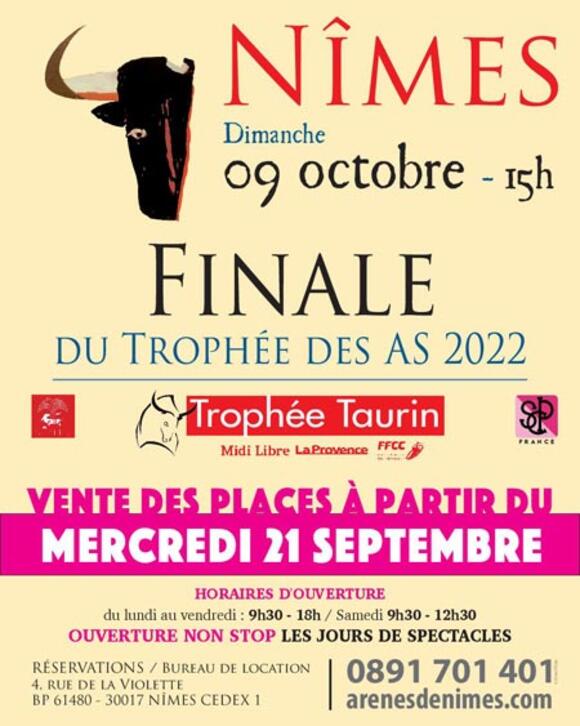 FINALE DU TROPHÉE DES AS : VENTE DES PLACES À PARTIR DU 21 SEPTEMBRE
